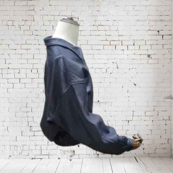 Jacobson's Black Leather Bombe Jacket Men's 44 - Picture 2 of 5